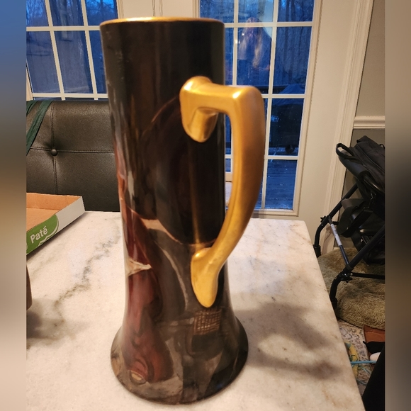 Vintage Limoges Complete handpainted Tankard Set, made in France RARE - Picture 8 of 9